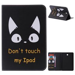 Cat Ears Folio Flip Stand Leather Wallet Case for Samsung Galaxy Tab A 8.0 T350 T355