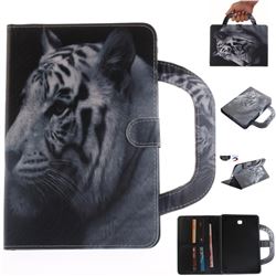 White Tiger Handbag Tablet Leather Wallet Flip Cover for Samsung Galaxy Tab A 8.0 T350 T355