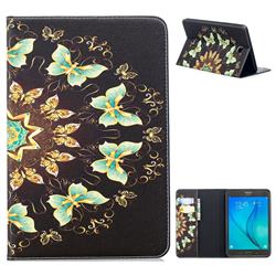 Circle Butterflies Folio Stand Tablet Leather Wallet Case for Samsung Galaxy Tab A 8.0 T350 T355