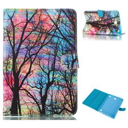 Color Tree Folio Stand Leather Wallet Case for Samsung Galaxy Tab A 8.0 T350 T355