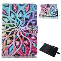 Spreading Flowers Folio Stand Leather Wallet Case for Samsung Galaxy Tab A 8.0 T350 T355