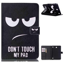 Do Not Touch My Phone Folio Stand Leather Wallet Case for Samsung Galaxy Tab A 8.0 T350 T355