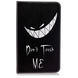 Crooked Grin Folio Stand Leather Wallet Case for Samsung Galaxy Tab E 8.0 T375 T377