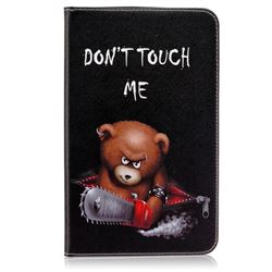 Chainsaw Bear Folio Stand Leather Wallet Case for Samsung Galaxy Tab E 8.0 T375 T377