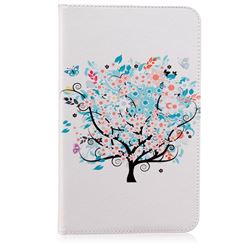 Colorful Tree Folio Stand Leather Wallet Case for Samsung Galaxy Tab E 8.0 T375 T377