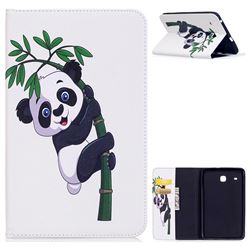 Bamboo Panda Folio Stand Leather Wallet Case for Samsung Galaxy Tab E 8.0 T375 T377
