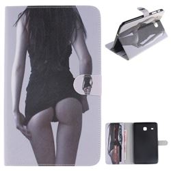 Sexy Girls Painting Tablet Leather Wallet Flip Cover for Samsung Galaxy Tab E 8.0 T375 T377