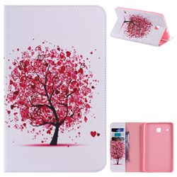 Colored Tree Folio Flip Stand Leather Wallet Case for Samsung Galaxy Tab E 8.0 T375 T377