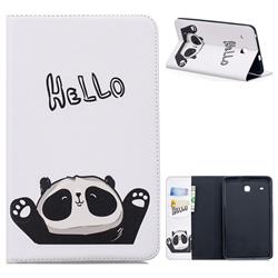 Hello Panda Folio Stand Tablet Leather Wallet Case for Samsung Galaxy Tab E 8.0 T375 T377