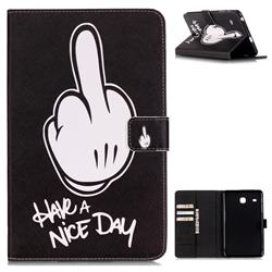 Have a Nice Day Folio Stand Leather Wallet Case for Samsung Galaxy Tab E 8.0 T375 T377