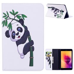 Bamboo Panda Folio Stand Leather Wallet Case for Samsung Galaxy Tab A 8.0 (2017) T380 T385 A2 S