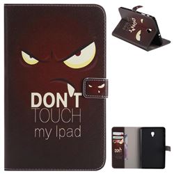 Angry Eyes Folio Flip Stand Leather Wallet Case for Samsung Galaxy Tab A 8.0 (2017) T380 T385 A2 S