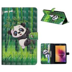 Climbing Bamboo Panda 3D Painted Leather Tablet Wallet Case for Samsung Galaxy Tab A 8.0 (2017) T380 T385 A2 S