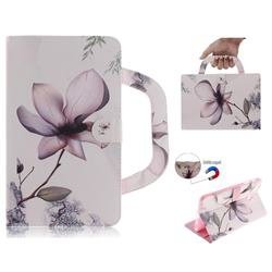 Magnolia Flower Handbag Tablet Leather Wallet Flip Cover for Samsung Galaxy Tab A 8.0 (2017) T380 T385 A2 S