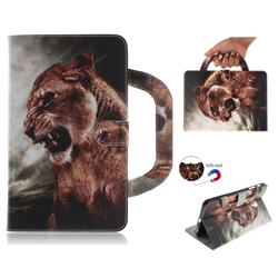 Majestic Lion Handbag Tablet Leather Wallet Flip Cover for Samsung Galaxy Tab A 8.0 (2017) T380 T385 A2 S