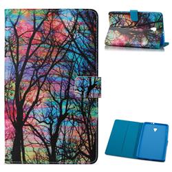 Color Tree Folio Stand Leather Wallet Case for Samsung Galaxy Tab A 8.0 (2017) T380 T385 A2 S