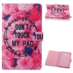 Retro Flowers Folio Stand Leather Wallet Case for Samsung Galaxy Tab A 8.0 (2017) T380 T385 A2 S