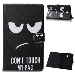 Do Not Touch My Phone Folio Stand Leather Wallet Case for Samsung Galaxy Tab A 8.0 (2017) T380 T385 A2 S