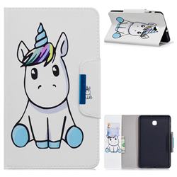 Blue Unicorn Folio Flip Stand Leather Wallet Case for Samsung Galaxy Tab A 8.0(2018) T387