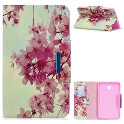 Cherry Blossoms Folio Flip Stand Leather Wallet Case for Samsung Galaxy Tab A 8.0(2018) T387