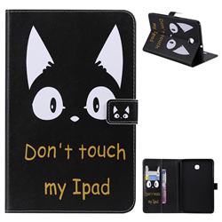 Cat Ears Folio Flip Stand Leather Wallet Case for Samsung Galaxy Tab A 8.0(2018) T387