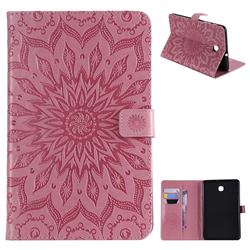Embossing Sunflower Leather Flip Cover for Samsung Galaxy Tab A 8.0(2018) T387 - Pink