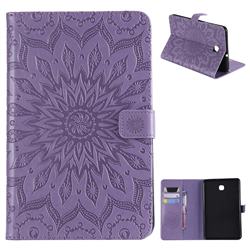 Embossing Sunflower Leather Flip Cover for Samsung Galaxy Tab A 8.0(2018) T387 - Purple