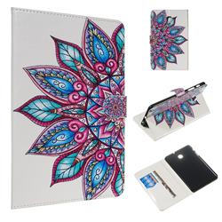 Mandala Flower Smooth Leather Tablet Wallet Case for Samsung Galaxy Tab A 8.0(2018) T387