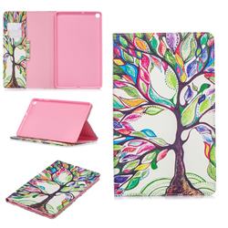 The Tree of Life Folio Stand Leather Wallet Case for Samsung Galaxy Tab A 10.1 (2019) T510 T515