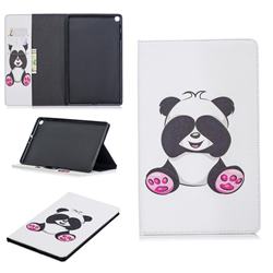 Lovely Panda Folio Stand Leather Wallet Case for Samsung Galaxy Tab A 10.1 (2019) T510 T515