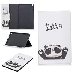 Hello Panda Folio Stand Tablet Leather Wallet Case for Samsung Galaxy Tab A 10.1 (2019) T510 T515