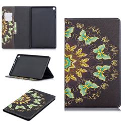 Circle Butterflies Folio Stand Tablet Leather Wallet Case for Samsung Galaxy Tab A 10.1 (2019) T510 T515