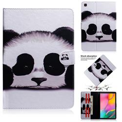Sleeping Panda Painting Tablet Leather Wallet Flip Cover for Samsung Galaxy Tab A 10.1 (2019) T510 T515