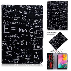 Math Formula Painting Tablet Leather Wallet Flip Cover for Samsung Galaxy Tab A 10.1 (2019) T510 T515