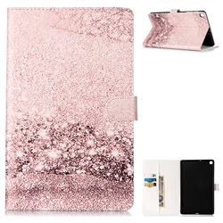 Glittering Rose Folio Flip Stand PU Leather Wallet Case for Samsung Galaxy Tab A 10.1 (2019) T510 T515
