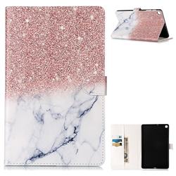 Glittering Rose Gold Folio Flip Stand PU Leather Wallet Case for Samsung Galaxy Tab A 10.1 (2019) T510 T515