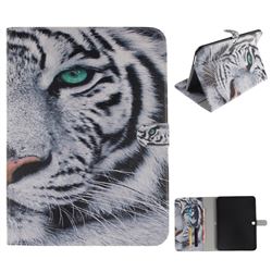White Tiger Painting Tablet Leather Wallet Flip Cover for Samsung Galaxy Tab 4 10.1 T530 T531 T533 T535