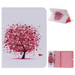 Colored Tree Folio Flip Stand Leather Wallet Case for Samsung Galaxy Tab 4 10.1 T530 T531 T533 T535