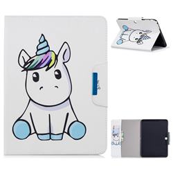 Blue Unicorn Folio Flip Stand Leather Wallet Case for Samsung Galaxy Tab 4 10.1 T530 T531 T533 T535
