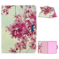 Cherry Blossoms Folio Flip Stand Leather Wallet Case for Samsung Galaxy Tab 4 10.1 T530 T531 T533 T535