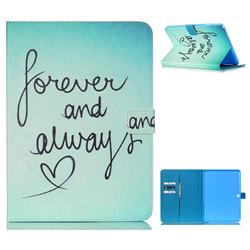 Love Forever Folio Stand Leather Wallet Case for Samsung Galaxy Tab 4 10.1 T530 T531 T533 T535