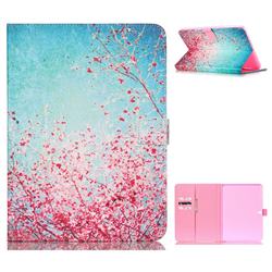 Cherry Blossoms Folio Stand Leather Wallet Case for Samsung Galaxy Tab 4 10.1 T530 T531 T533 T535