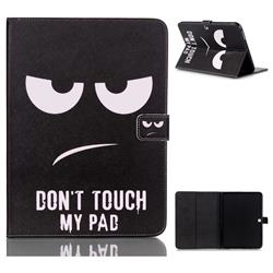 Do Not Touch My Phone Folio Stand Leather Wallet Case for Samsung Galaxy Tab 4 10.1 T530 T531 T533 T535