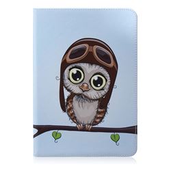 Owl Pilots Folio Stand Leather Wallet Case for Samsung Galaxy Tab A 9.7 T550 T555