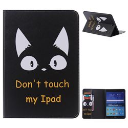 Cat Ears Folio Flip Stand Leather Wallet Case for Samsung Galaxy Tab A 9.7 T550 T555
