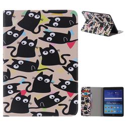 Cute Kitten Cat Folio Flip Stand Leather Wallet Case for Samsung Galaxy Tab A 9.7 T550 T555