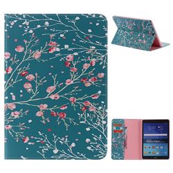 Apricot Tree Folio Flip Stand Leather Wallet Case for Samsung Galaxy Tab A 9.7 T550 T555