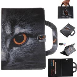 Cat Eye Handbag Tablet Leather Wallet Flip Cover for Samsung Galaxy Tab A 9.7 T550 T555
