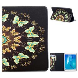 Circle Butterflies Folio Stand Tablet Leather Wallet Case for Samsung Galaxy Tab A 9.7 T550 T555
