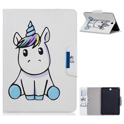 Blue Unicorn Folio Flip Stand Leather Wallet Case for Samsung Galaxy Tab A 9.7 T550 T555